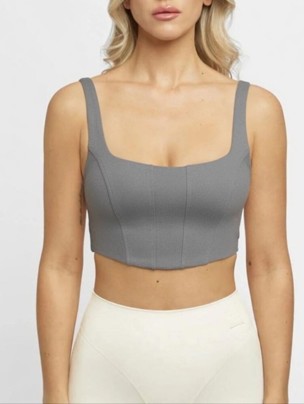 Body Butter™ Corset Top in Gray EUC